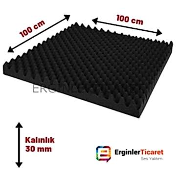 Yanmaz Akustik Yumurta Süngeri 30mm 50Dns 100cm X 100cm