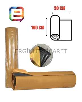Oto Ses Yalıtımı Kauçuk Köpüğü 6mm (50cm x 100cm)