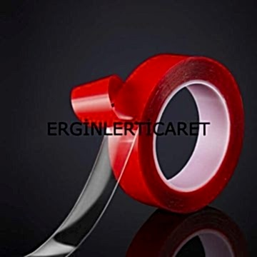 Çift Taraflı Silikon Şeffaf Bant 25mm x 33mt